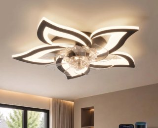 Lámpara de techo LED diseño floral