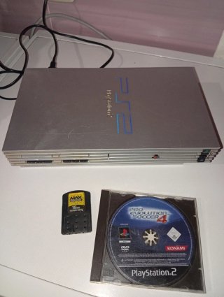 Sony PlayStation 2 (PS2) Fat Plateada