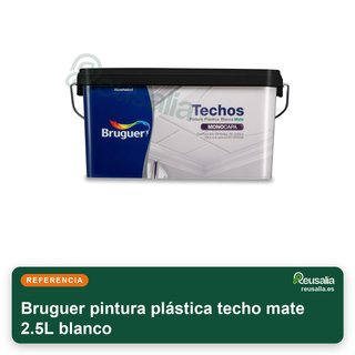 Pintura Bruguer Plástica Techo Mate 2.5L Blanco