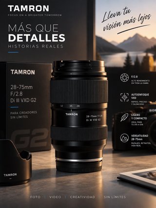 Objetivo Tamron 28-75mm f/2.8 G2 para Sony E