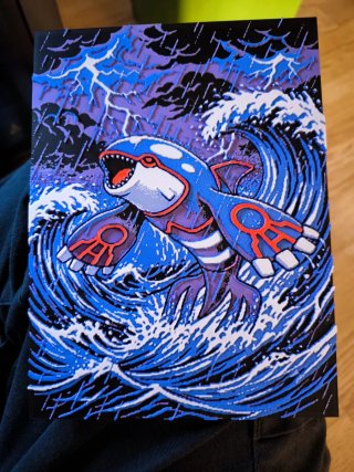 Panel 3D Kyogre Pokémon