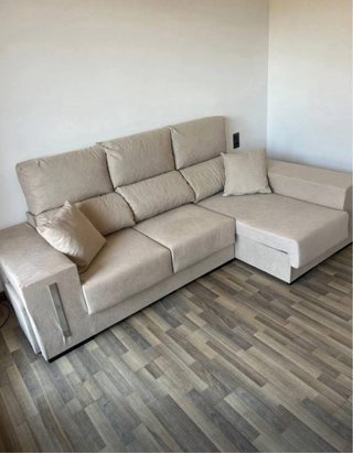 Sofá Chaise Longue Beige