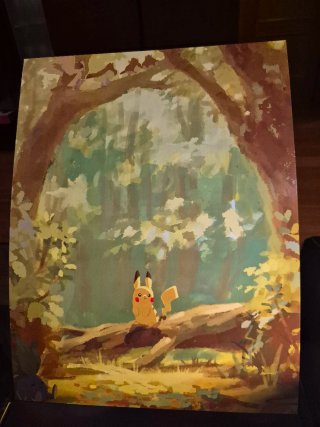Lámina Ilustración Pikachu 30x40cm