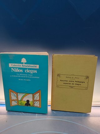 Dos libros Rehabilitación, niños ciegos de selma fraiberg + apuntes sobre pedagogía especial de ciegos