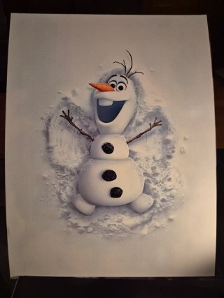 Lámina Olaf Frozen 30x40cm