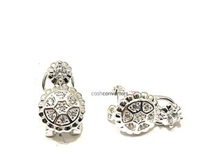 pendientes plata 925mm con piedra con circonita