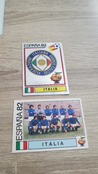 2 Cromos Panini España 82 - Italia