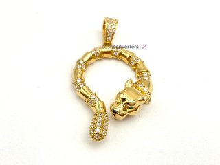 colgante oro 18k con circonita