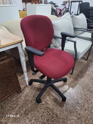 Silla de oficina ergonómica espaldar reclinable