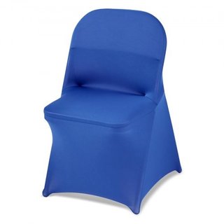50 Pcs Blue Chair Covers, Polyester Spandex Chair