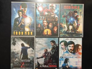 Pacchetto di film in DVD registrati in formato dvix