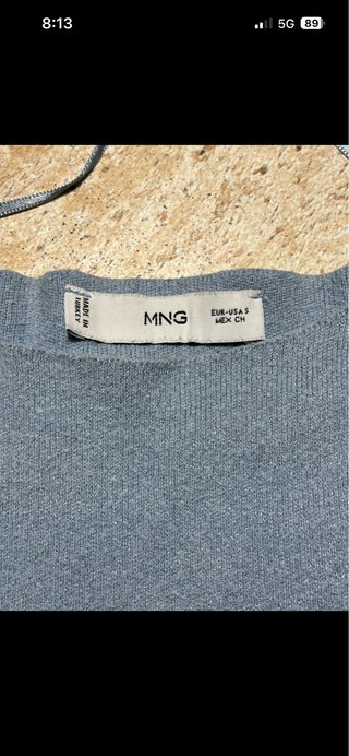 Jersey Azul Bebé Mango Talla S