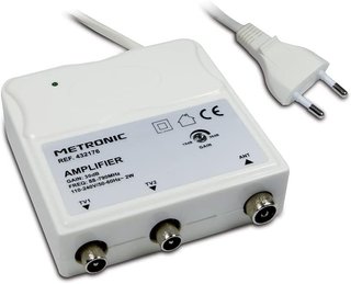 Metronic 332176 - Amplificador para Interior FM/VH