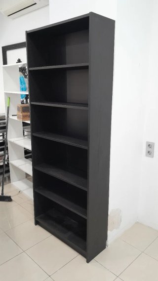 Estantería de Madera Negra 80 x 28 x 220