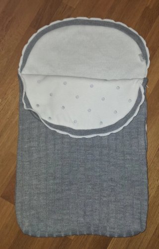 Saco para Capazo de Bebé Gris y Blanco
