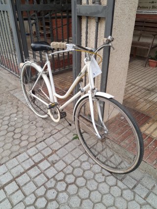 Bicicleta Clásica Blanca 26 pulgadas