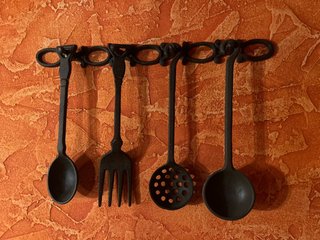 Set de 4 Utensilios Decorativos de Hierro