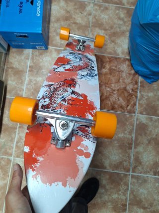 Monopatín Skates con Diseño de Peces Koi