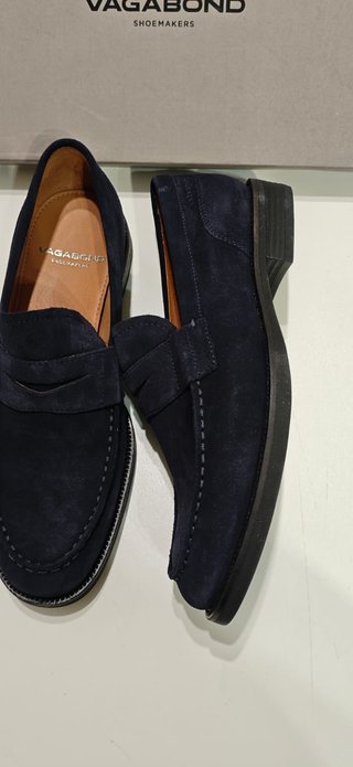 Mocasines Vagabond Ante Azul Marino n40 (26cm).