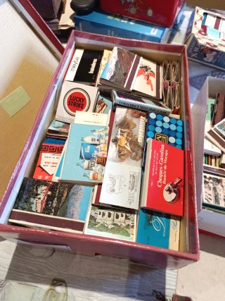 Collezione di scatole di fiammiferi anni '70