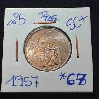 Moneda 25 Pesetas 1957/ 67