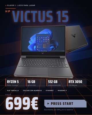 Portátil Gaming HP Victus 15
