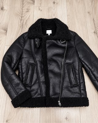 Chaqueta Aviador H&M Negra Talla XS
