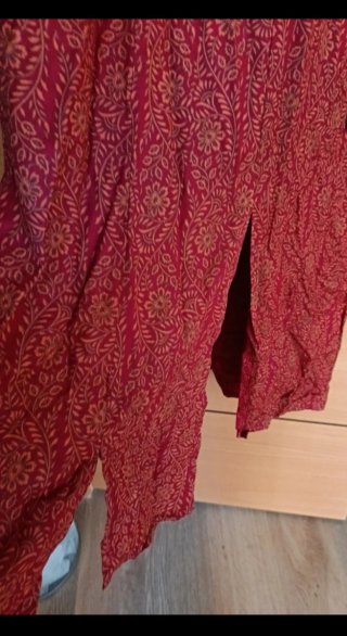 Vestido estampado color caldero