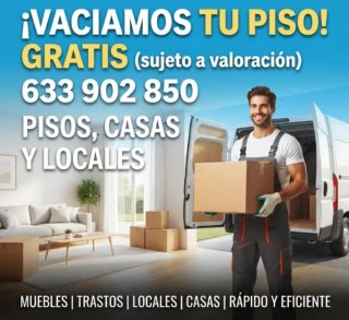 ¡VACIAMOS TU PISO GRATIS! Casas y Locales 6339028