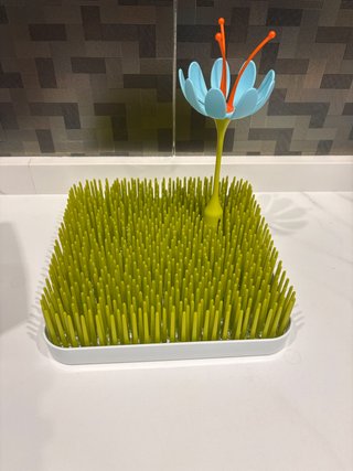 Secador de Biberones Verde con Bandeja