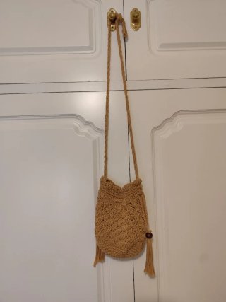 Bolso de Ganchillo Marrón