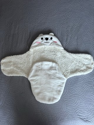 Saco de dormir para bebé con capucha de oso
