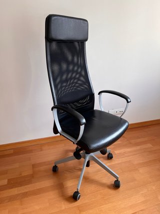 Silla oficina Markus Ikea Negra como nueva