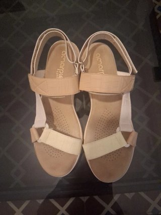 Sandalias Amarpie Beige