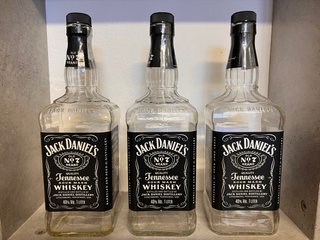 Lotto 3 Bottiglie Vuote Jack Daniel's 1L