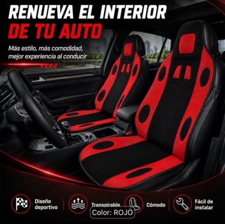 Funda Universal para Asientos de Coche Roja