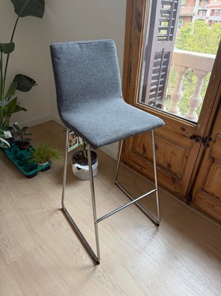 Taburete Ikea Lillanäs Gris