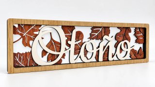 Cartel madera capas Otoño
