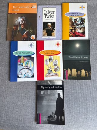 Varios libros en ingles para niños