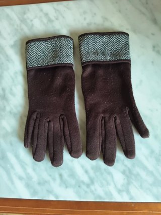 Guantes de mujer marrones