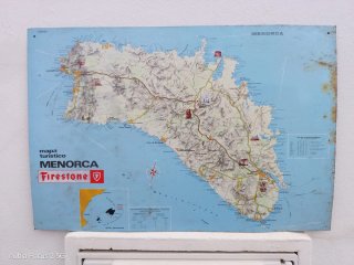 Mapa Turístico Menorca Firestone 1970 Chapa