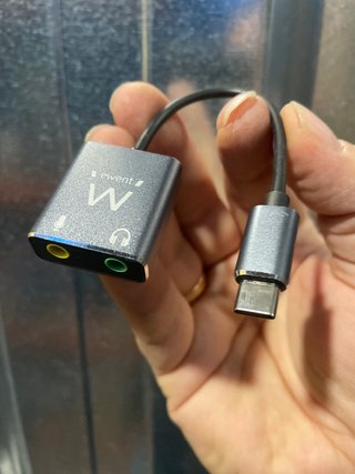 Tarjeta de Sonido USB-C a Jack 3.5 audio