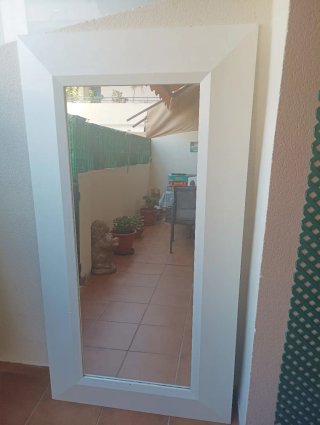 Espejo grande de Pared Blanco