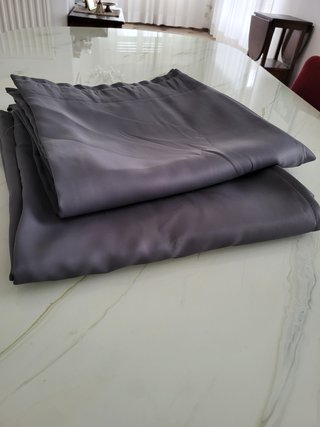 Coppia tende oscuranti grigie