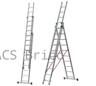 Escalera Aluminio Elite 3x14 - 4+4+4 M - 80-80-80x30mm