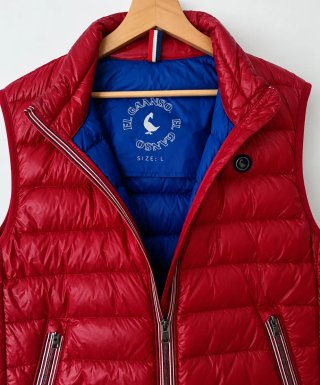 Chaleco de Plumas El Ganso Rojo Talla L