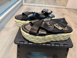 Sandalias Plataforma Esparto Zara