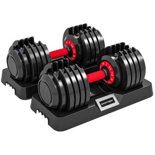Set di Manubri Regolabili da 48 kg, 5 in 1 con Sis