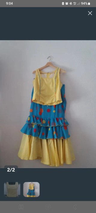Traje de flamenca dos piezas