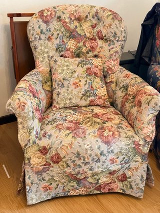 Coppia di Poltrone Vintage Bergère